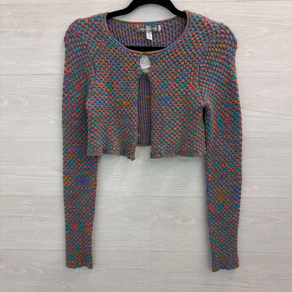 Urban Outfitters Multicolored Cropped Cardigan Large