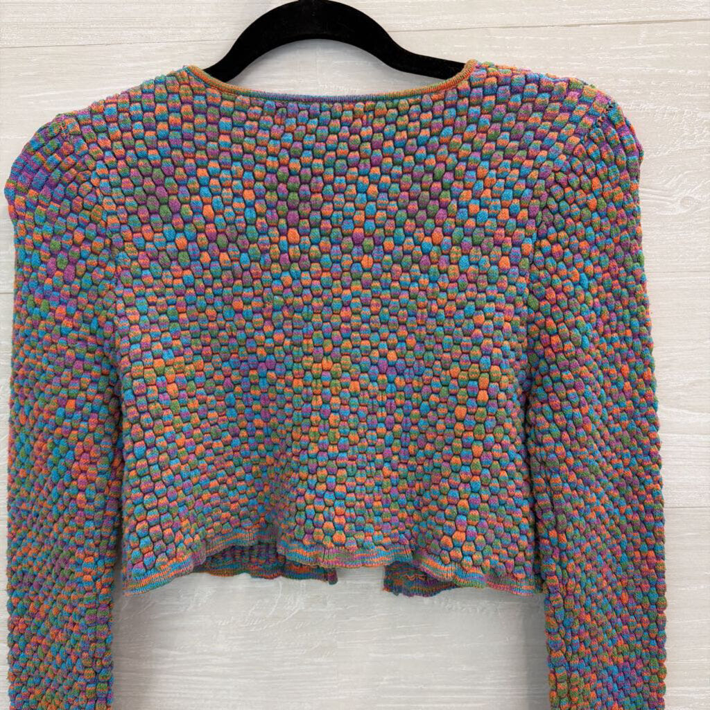 Urban Outfitters Multicolored Cropped Cardigan Large