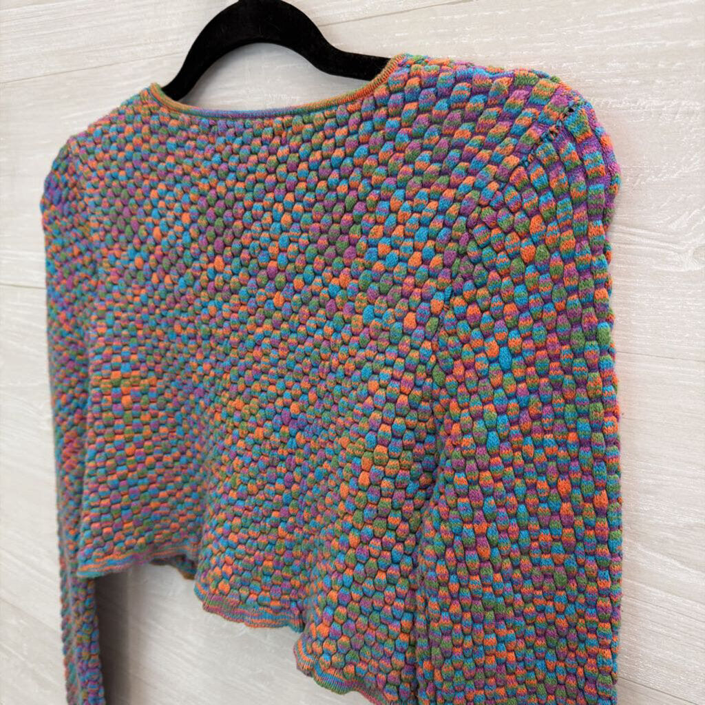 Urban Outfitters Multicolored Cropped Cardigan Large