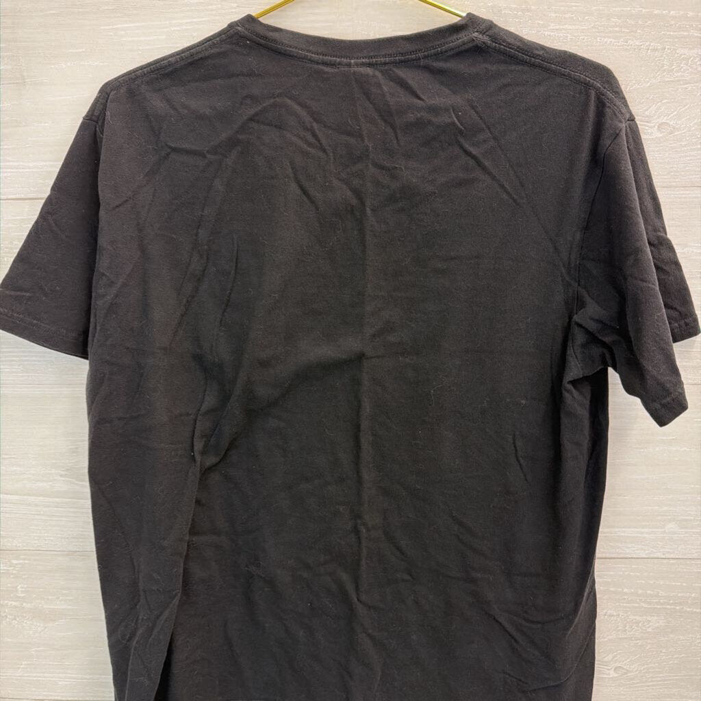 Black/ White Hogwarts Short Sleeve Graphic Tee Large