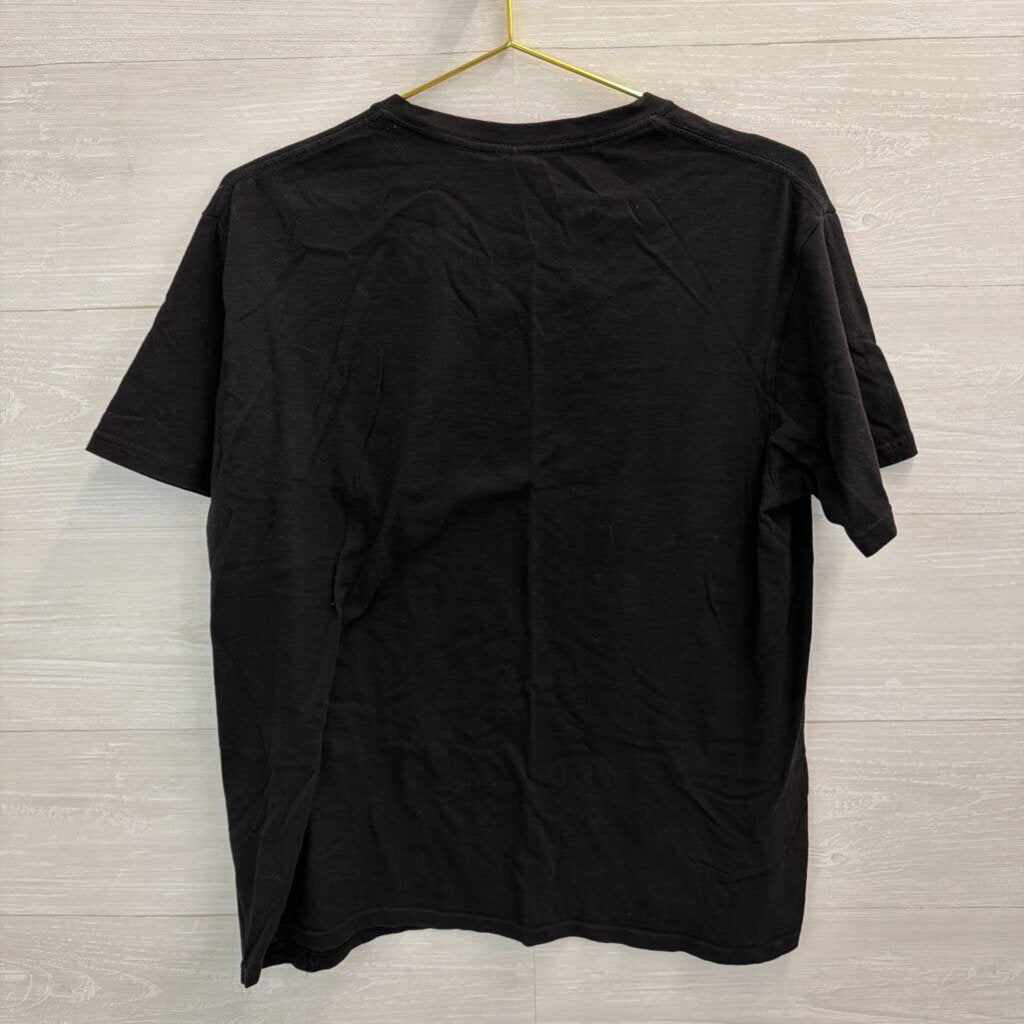 Black/ White Hogwarts Short Sleeve Graphic Tee Large