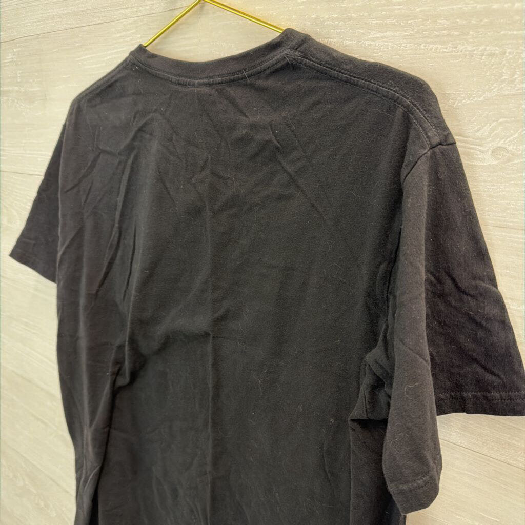 Black/ White Hogwarts Short Sleeve Graphic Tee Large