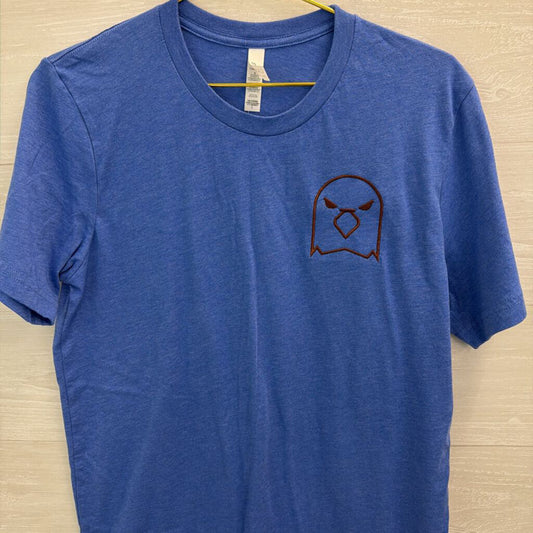 Blue Embroidered Ravenclaw Short Sleeve Graphic Tee Large
