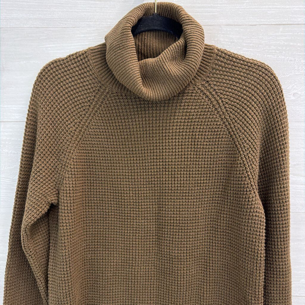 Michael Kors Green Knit Turtleneck Sweater Small
