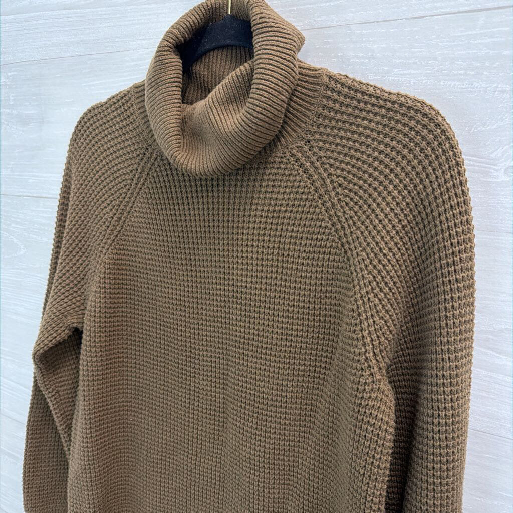 Michael Kors Green Knit Turtleneck Sweater Small
