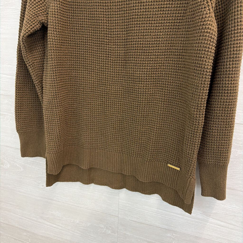 Michael Kors Green Knit Turtleneck Sweater Small