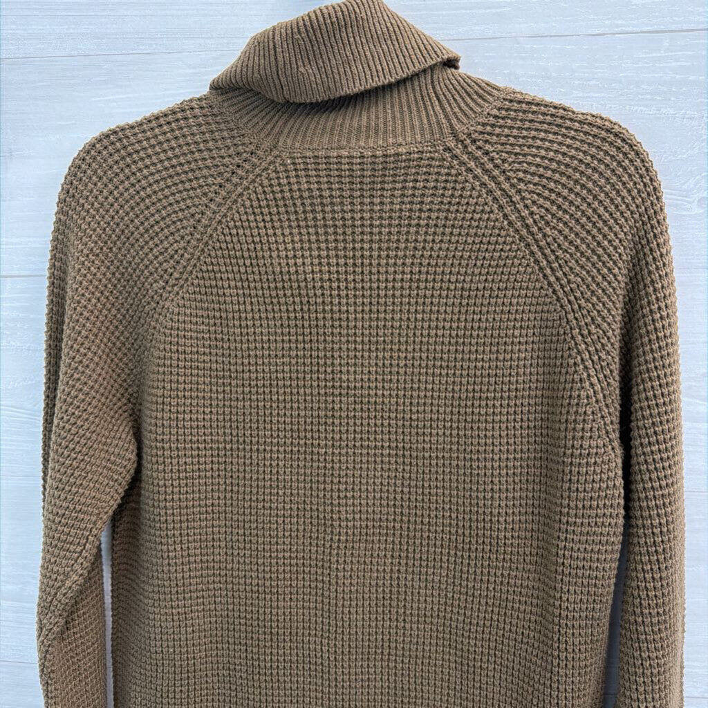 Michael Kors Green Knit Turtleneck Sweater Small