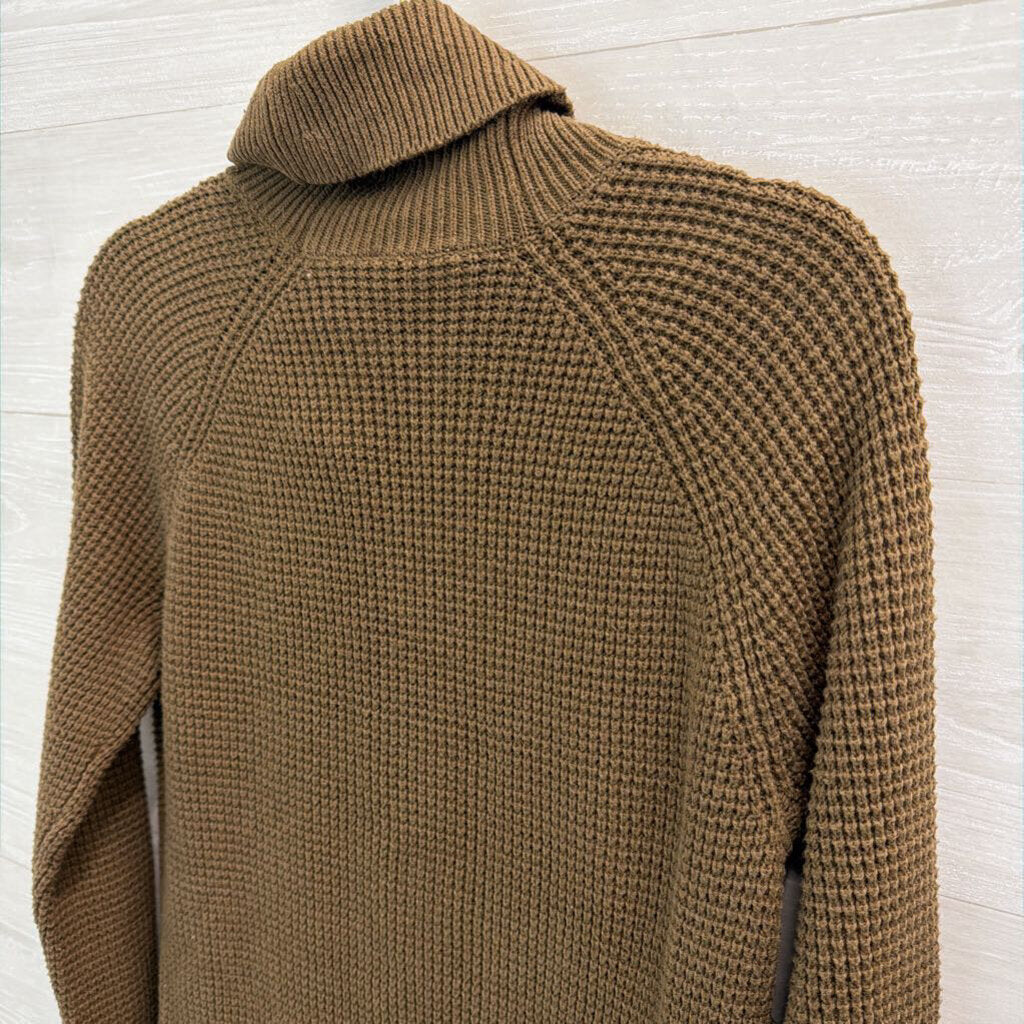 Michael Kors Green Knit Turtleneck Sweater Small