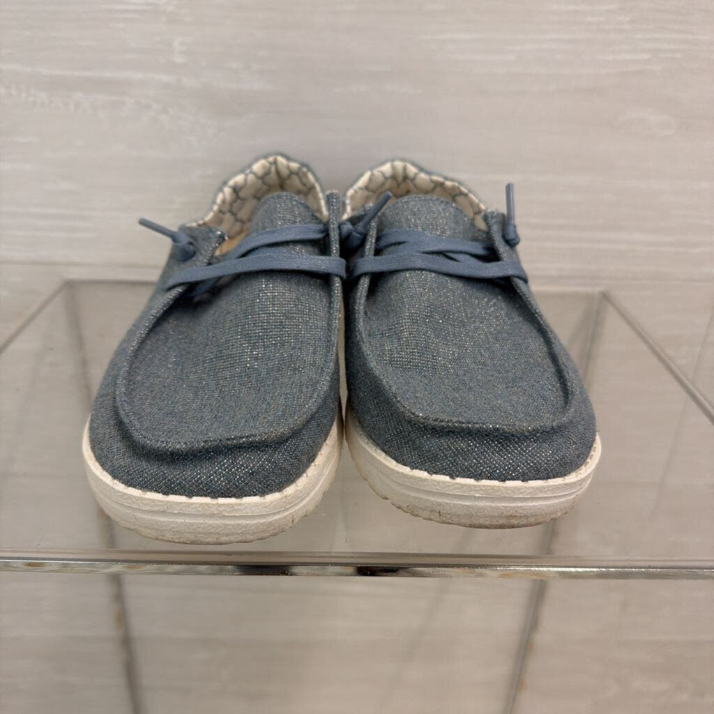 Hey Dude Wendy Sparkling Blue Stone Shoes 7