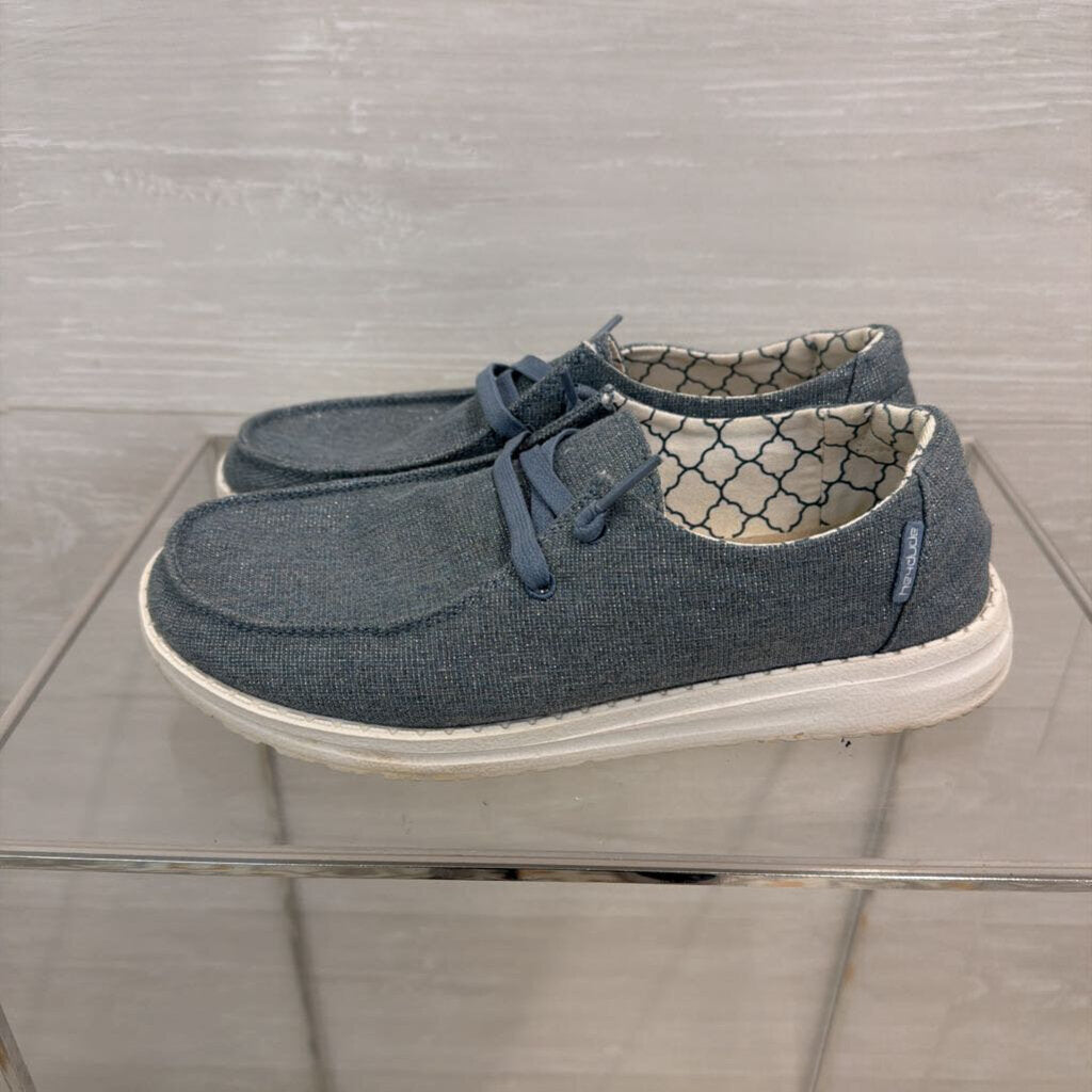 Hey Dude Wendy Sparkling Blue Stone Shoes 7