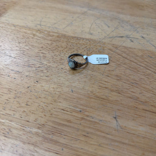 Silver/ Iridescent Stone Ring
