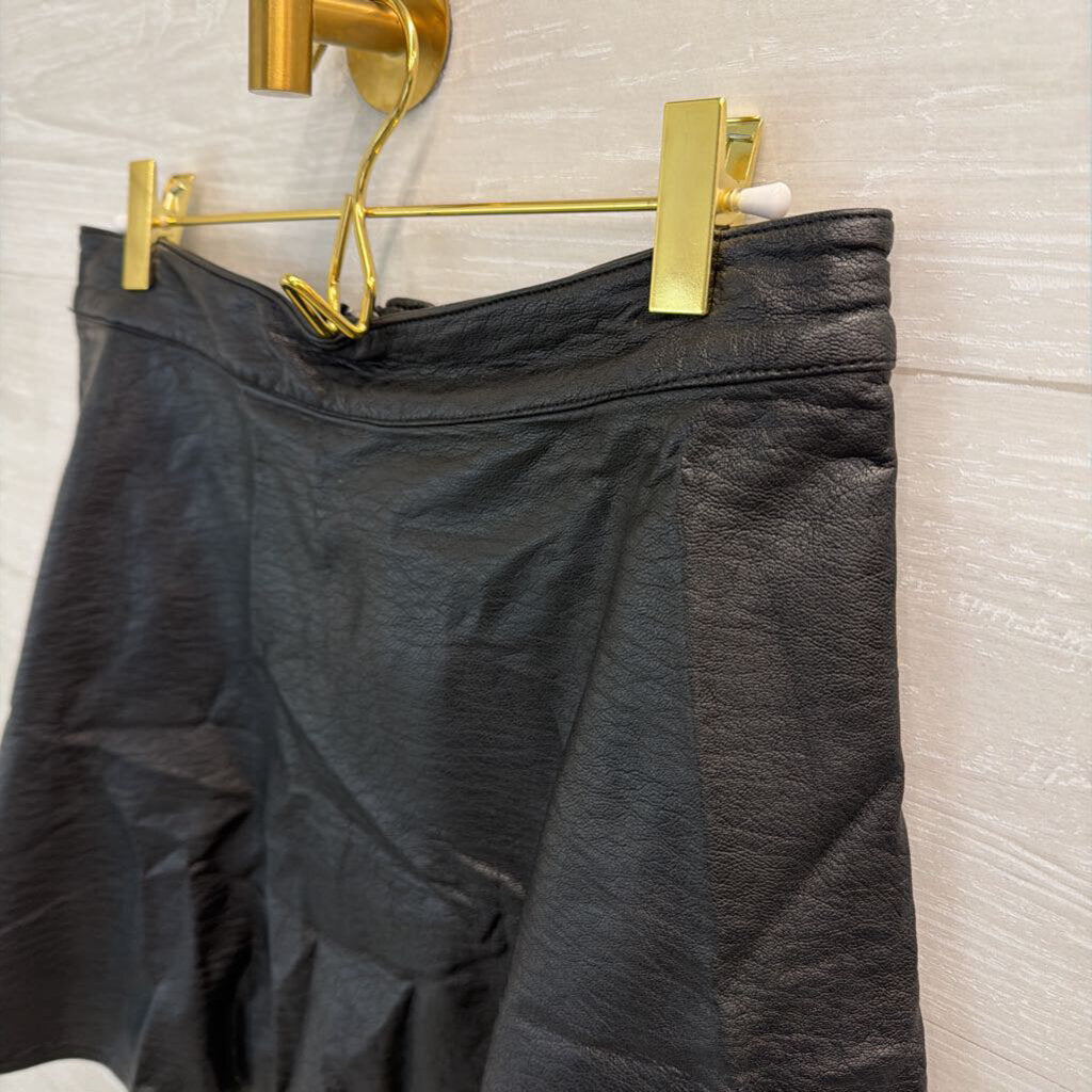 Black Faux Leather Skirt 8