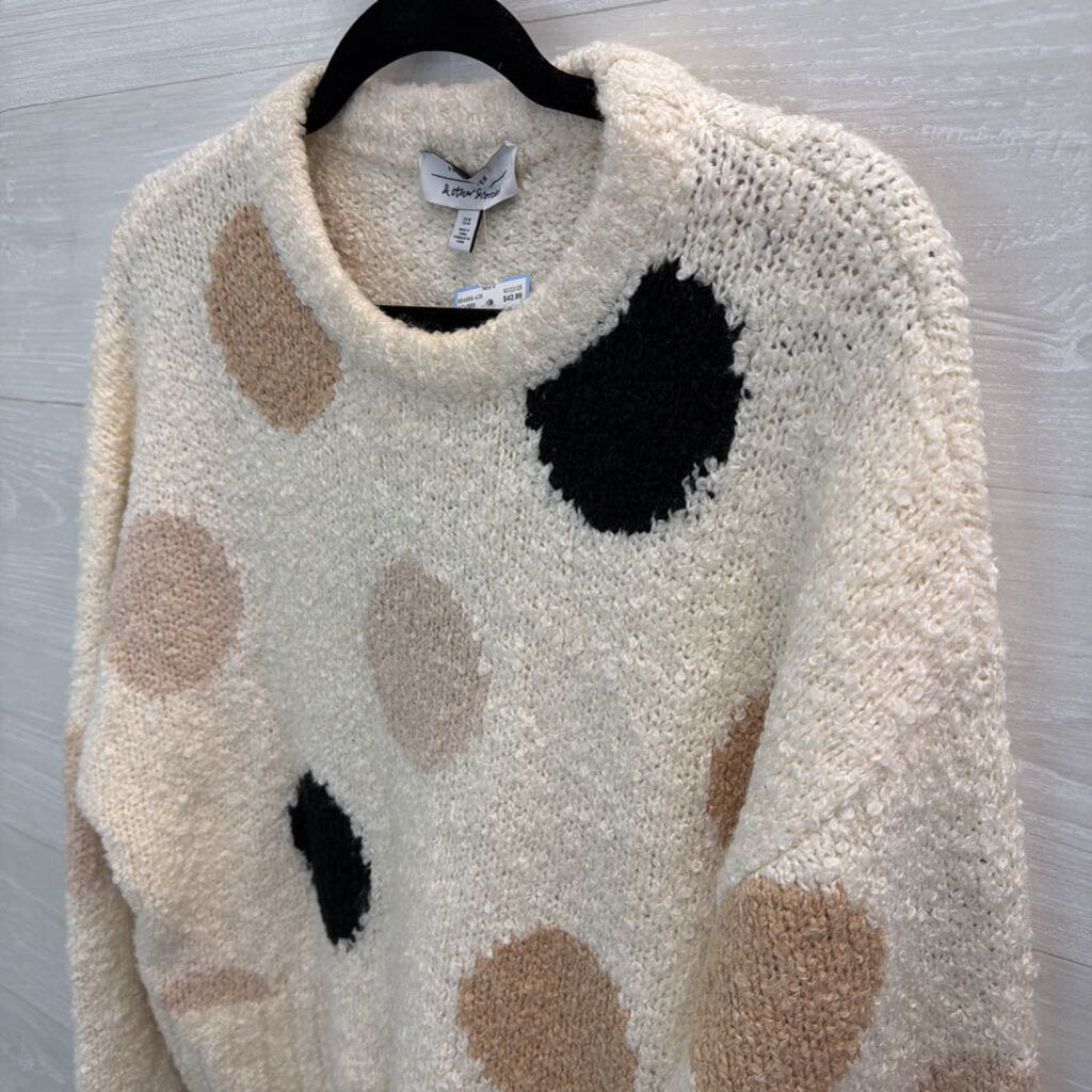 & Other Stories Dotted Wool Blend Sweater Medium