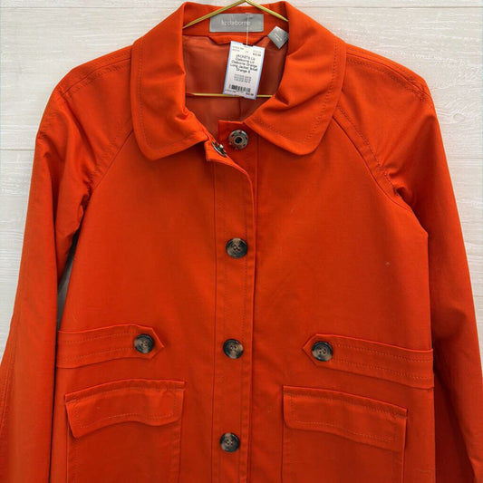 Liz Claiborne Orange Long Jacket Small
