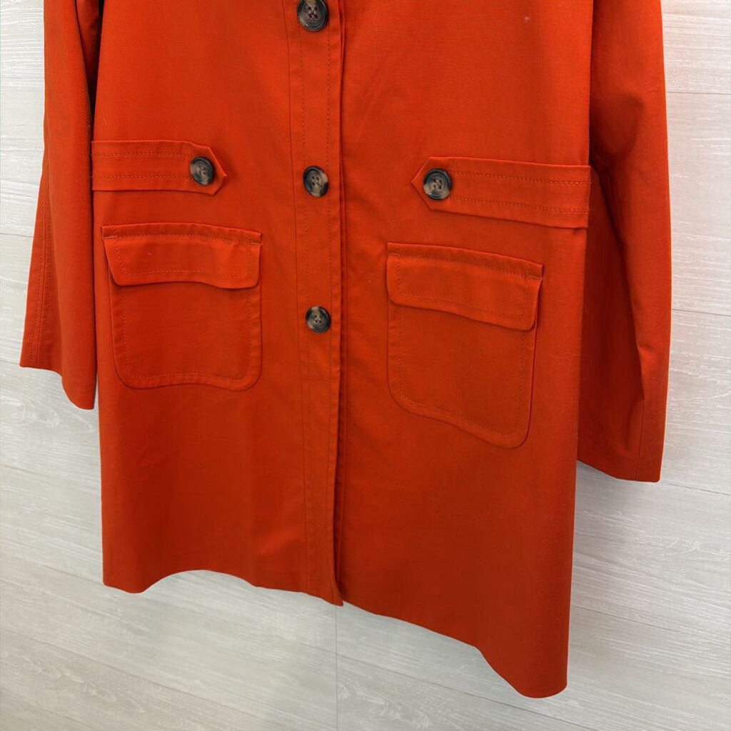 Liz Claiborne Orange Long Jacket Small
