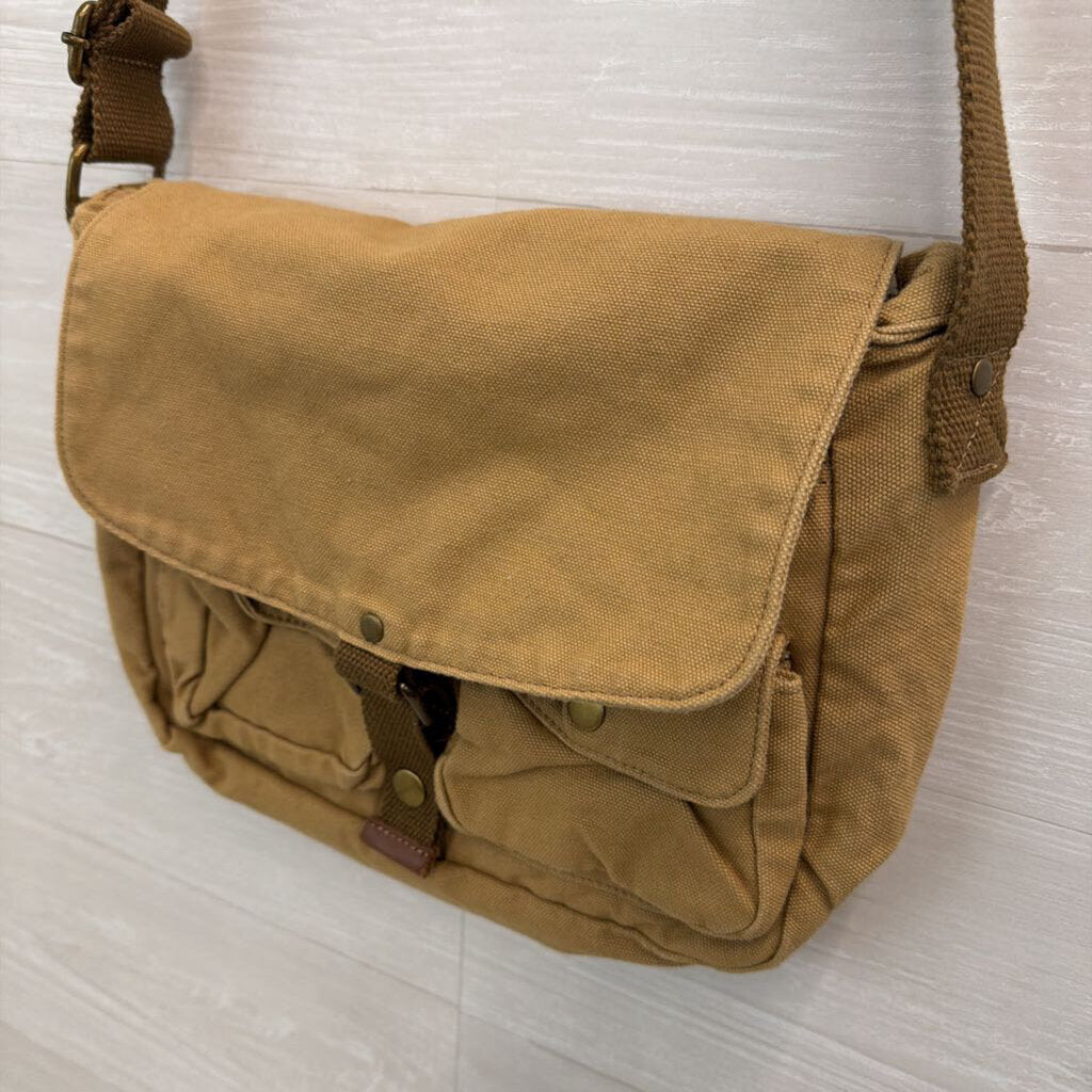 Gootium Brown Canvas Messenger Purse