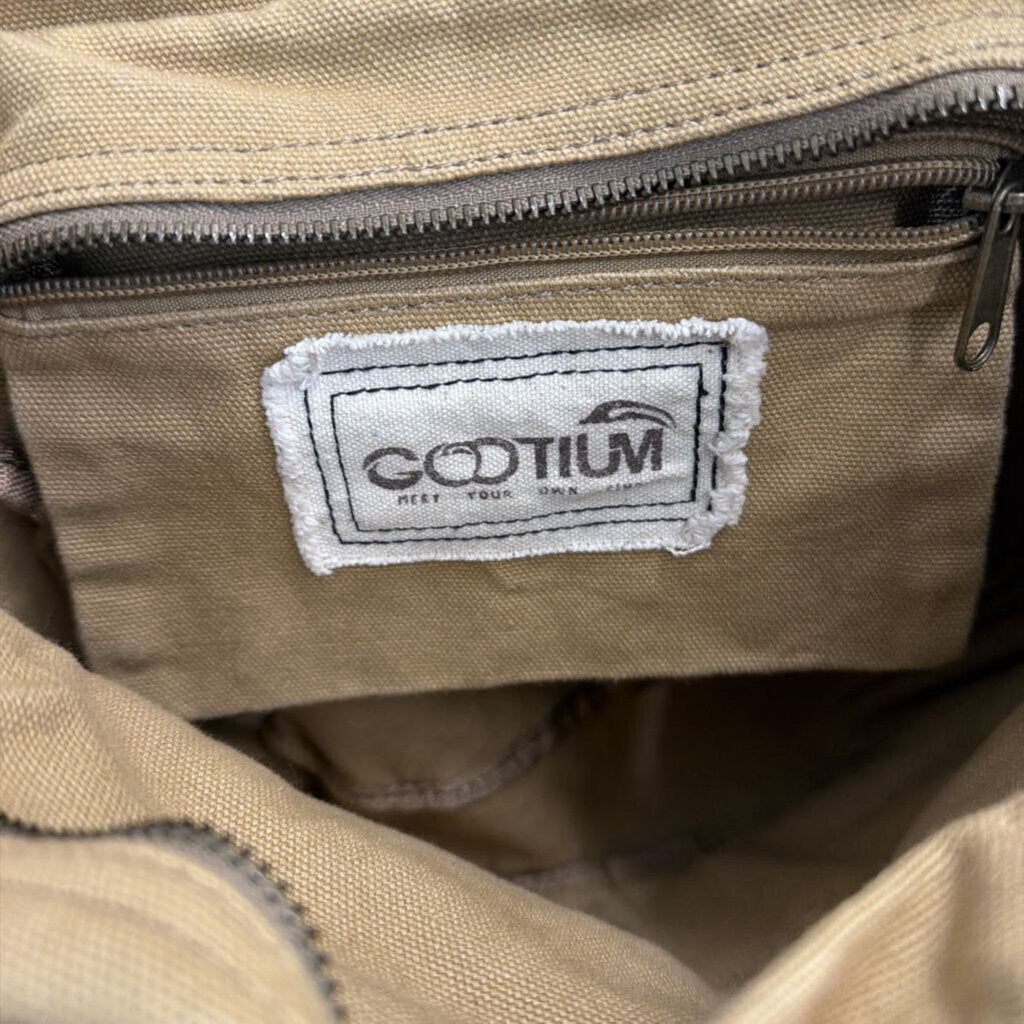 Gootium Brown Canvas Messenger Purse