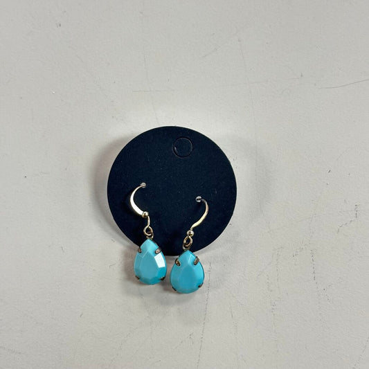 Blue Stone Drop Earrings