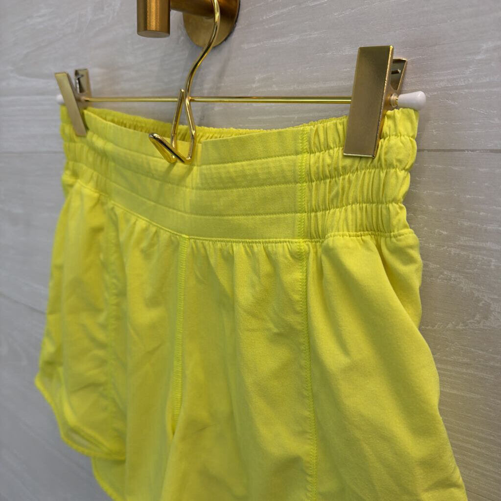 Lululemon Neon Yellow Hotty Hot Shorts 4