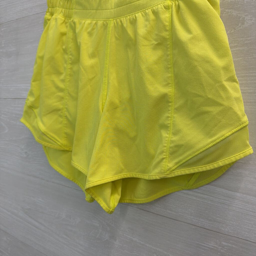 Lululemon Neon Yellow Hotty Hot Shorts 4