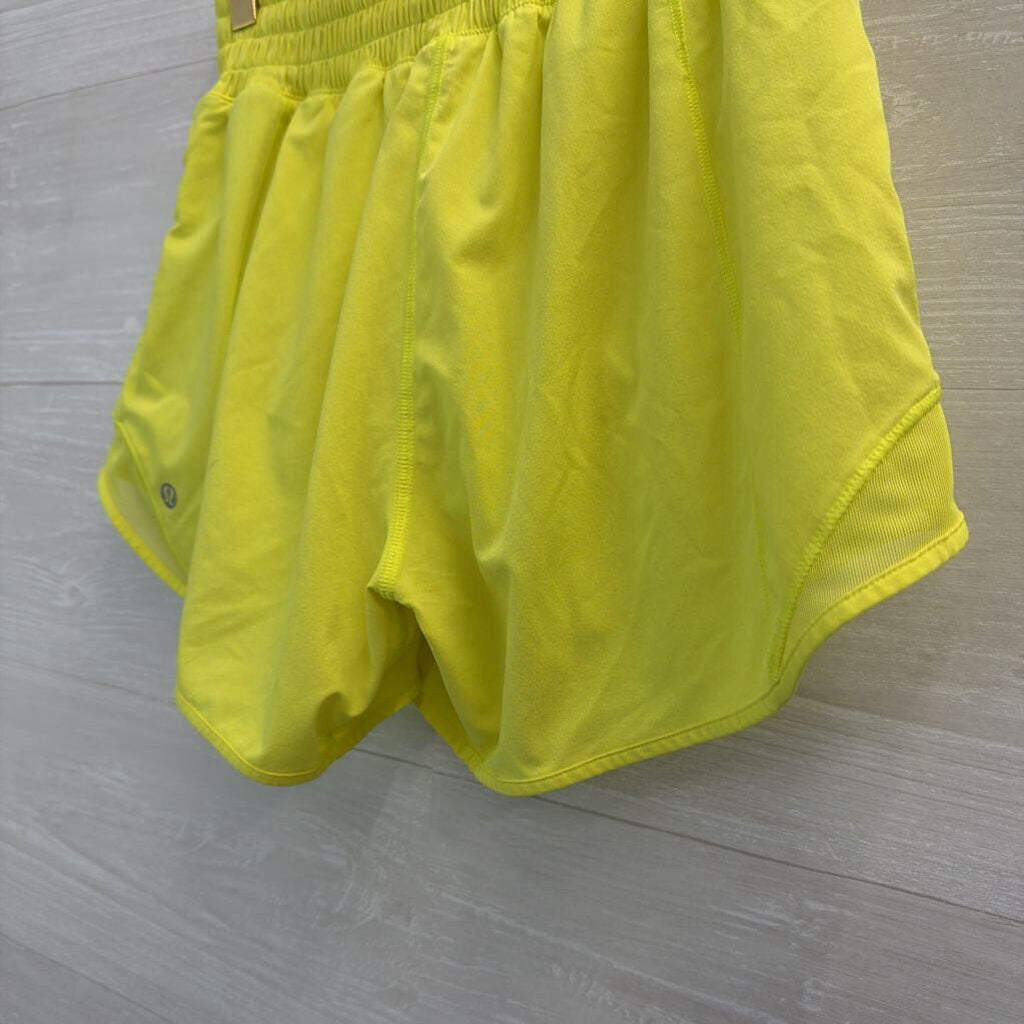 Lululemon Neon Yellow Hotty Hot Shorts 4