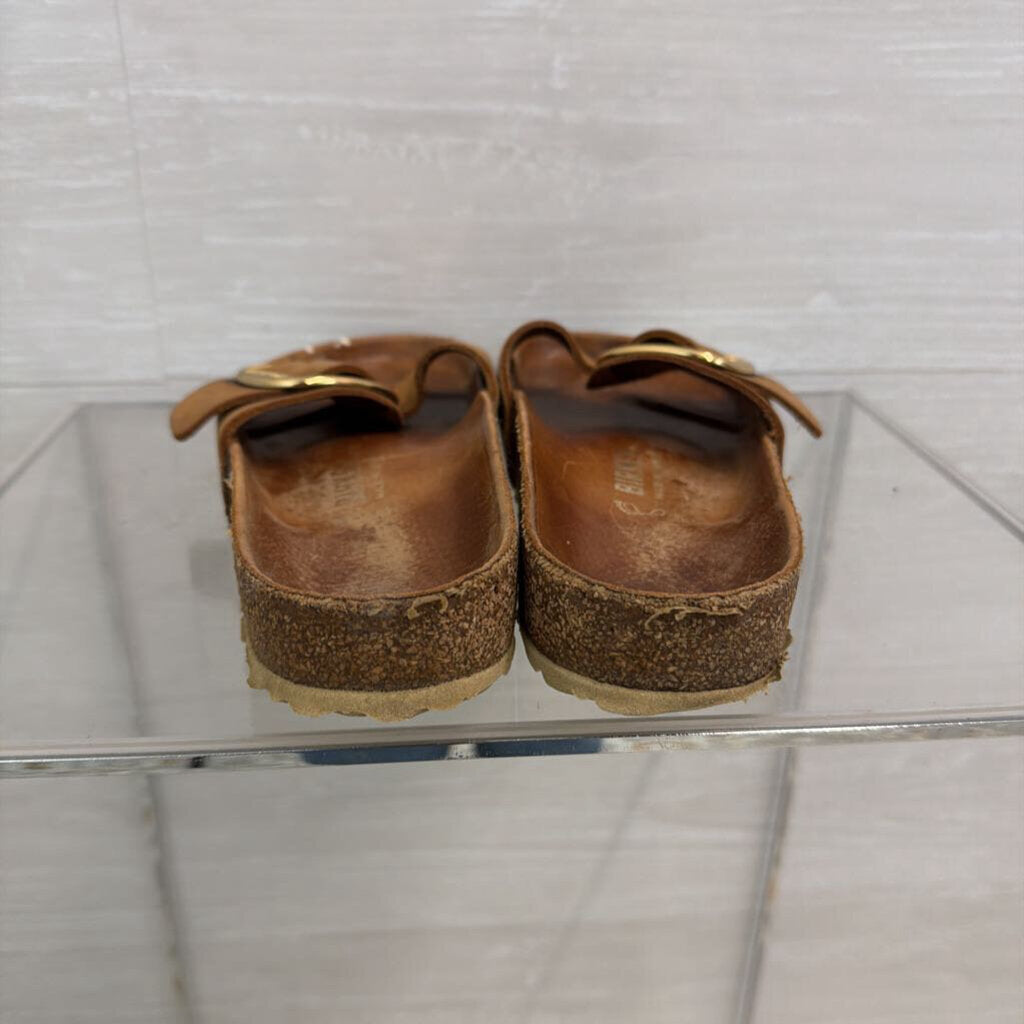 Birkenstock Madrid Big Buckle Oiled Leather Sandals 38