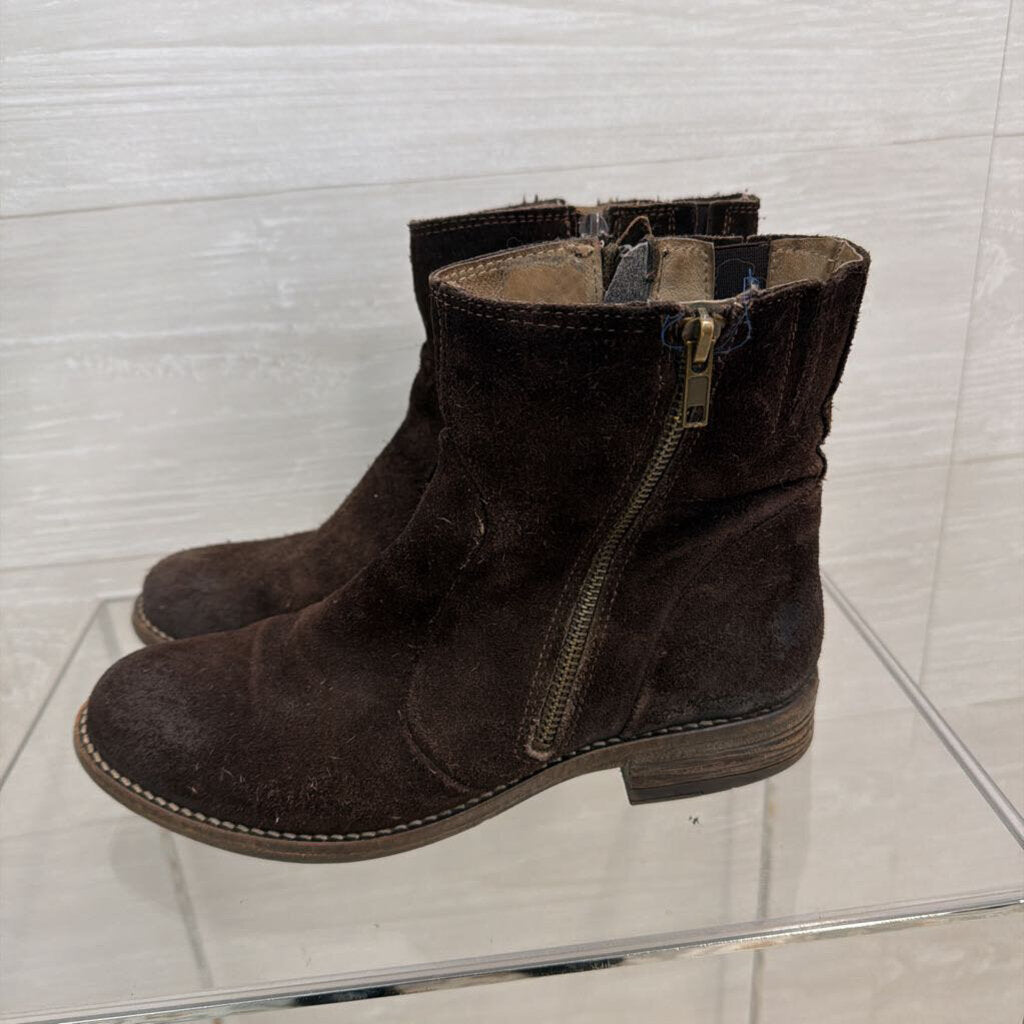 Eric Michael Brown Suede Double Zip Ankle Boots 38