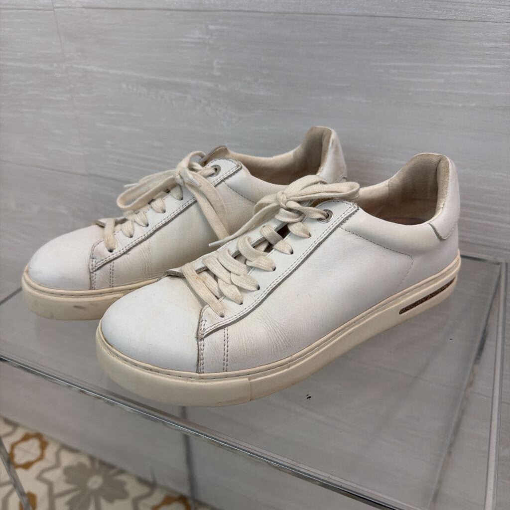 Birkenstock White Bend Low Leather Sneakers 38