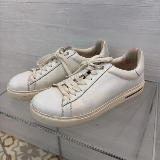 Birkenstock White Bend Low Leather Sneakers 38