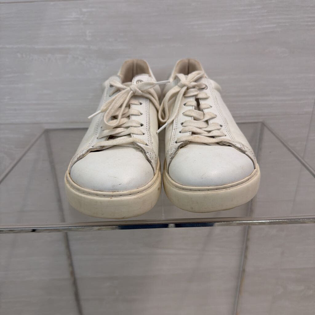 Birkenstock White Bend Low Leather Sneakers 38