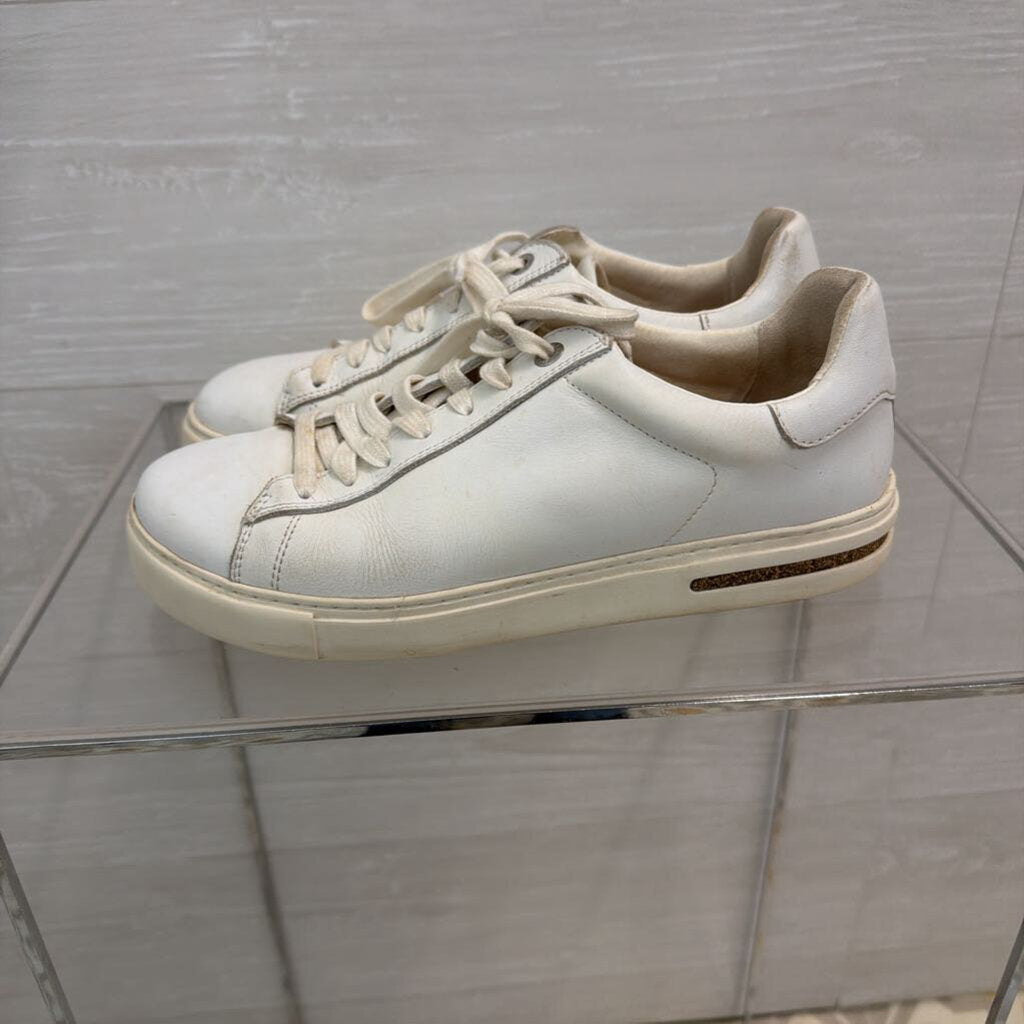 Birkenstock White Bend Low Leather Sneakers 38