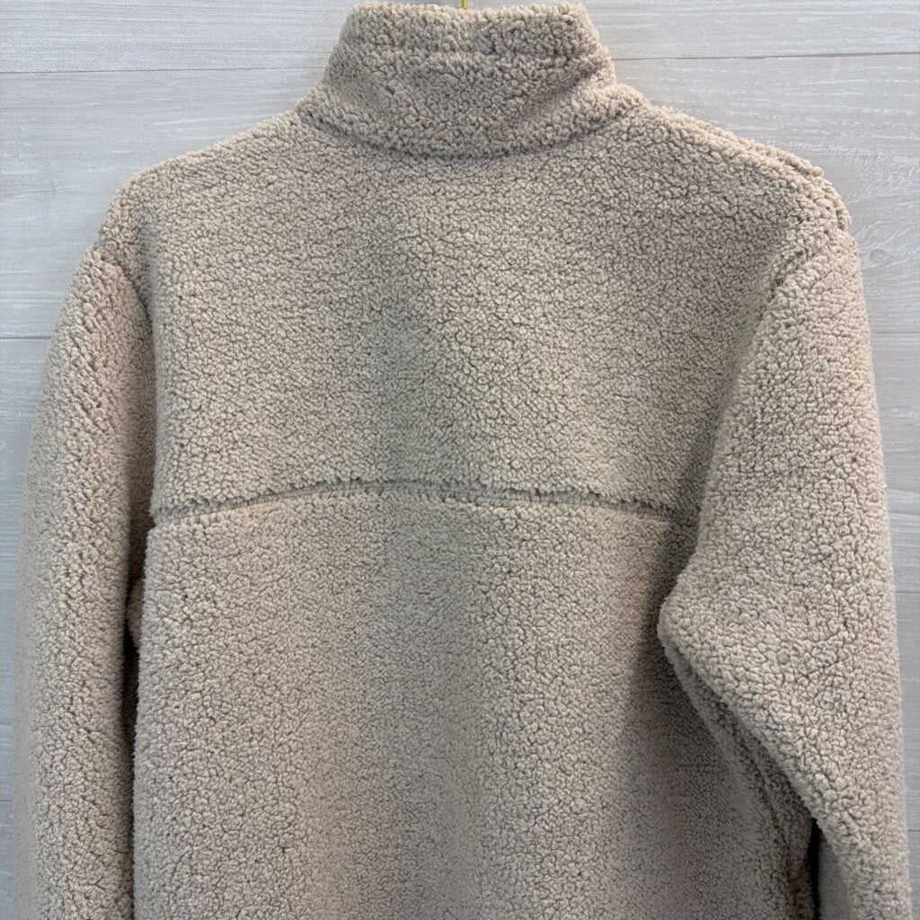 Columbia Beige Mountain Side Fleece Virginia Cavaliers Zip Up Jacket Extra Large