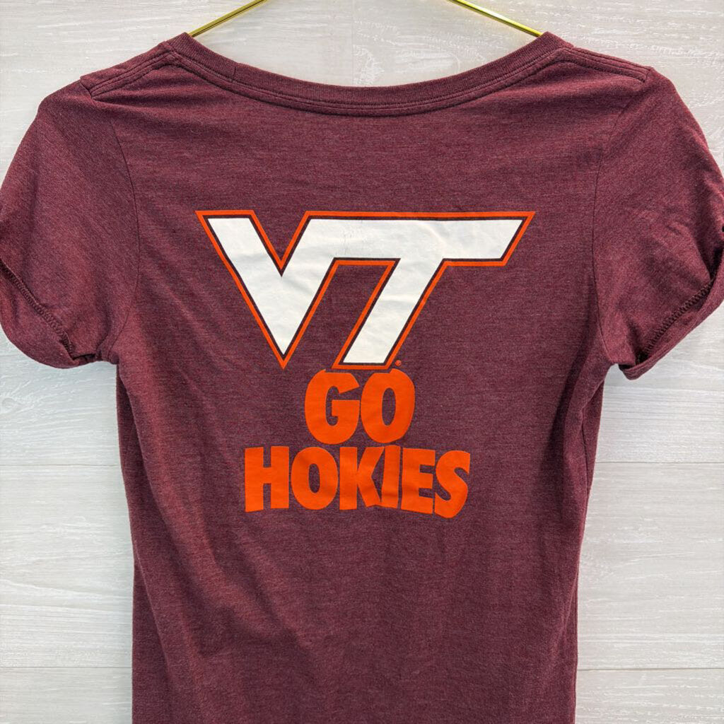 Nike Burgundy Virginia Tech Short Sleeve Top Medium