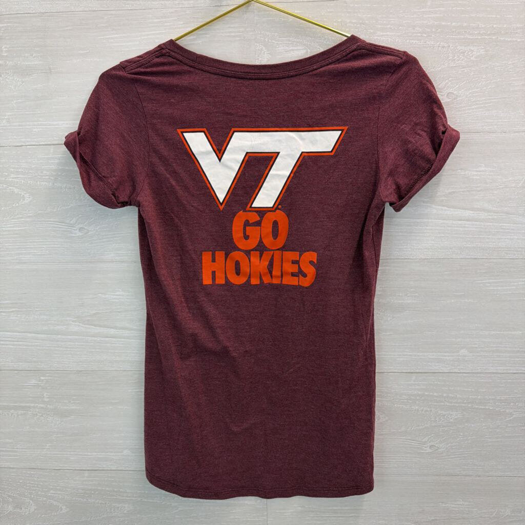 Nike Burgundy Virginia Tech Short Sleeve Top Medium