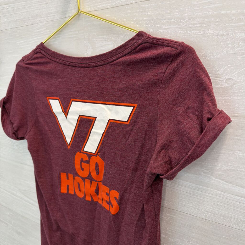 Nike Burgundy Virginia Tech Short Sleeve Top Medium