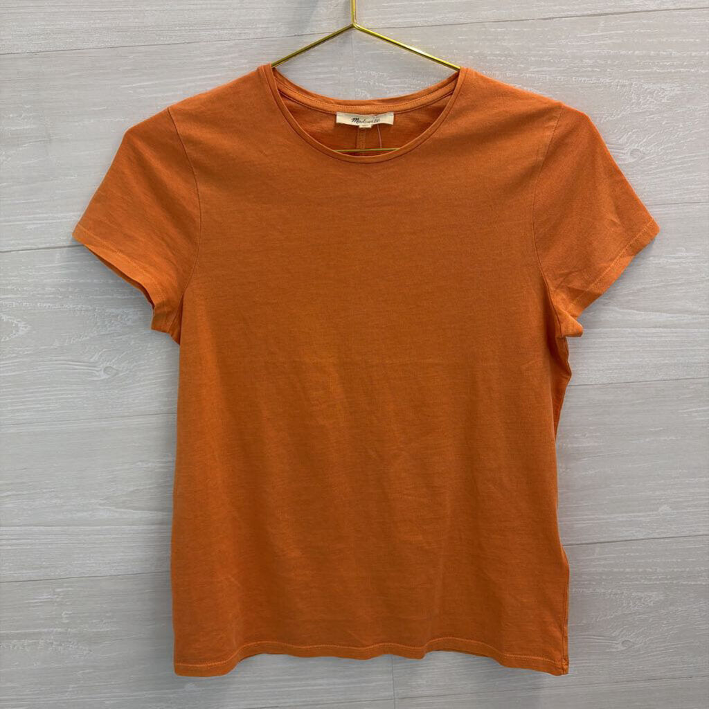 Madewell Orange Short Sleeve Top Medium