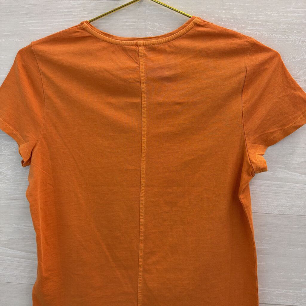 Madewell Orange Short Sleeve Top Medium