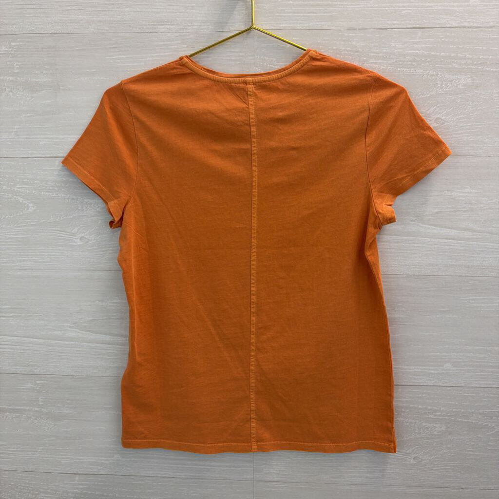 Madewell Orange Short Sleeve Top Medium