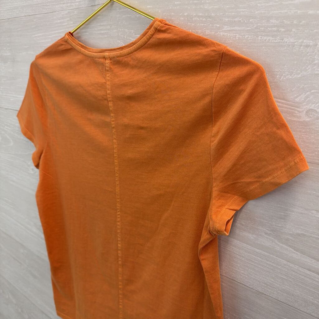 Madewell Orange Short Sleeve Top Medium