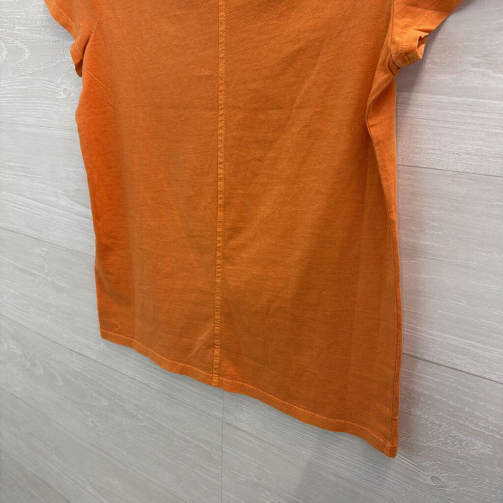Madewell Orange Short Sleeve Top Medium