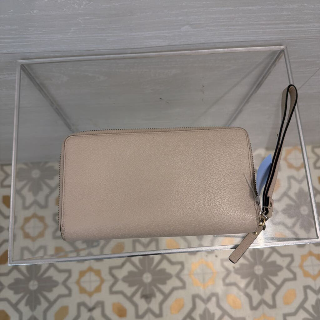Kate Spade Cream Leather Grove Street Anita Wristlet Wallet