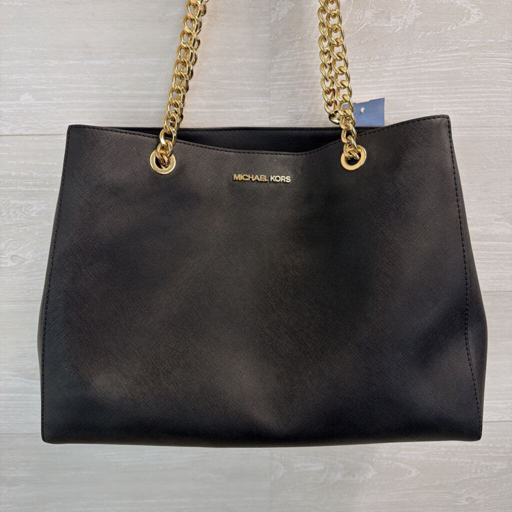 Michael Kors Black/ Gold Ellis Tote Purse