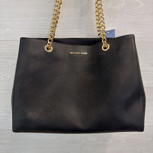 Michael Kors Black/ Gold Ellis Tote Purse
