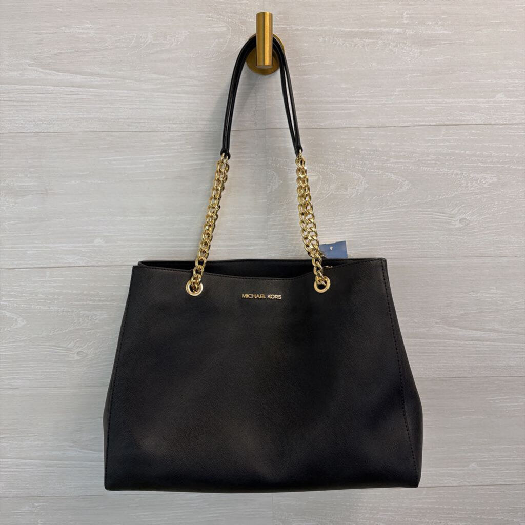 Michael Kors Black/ Gold Ellis Tote Purse