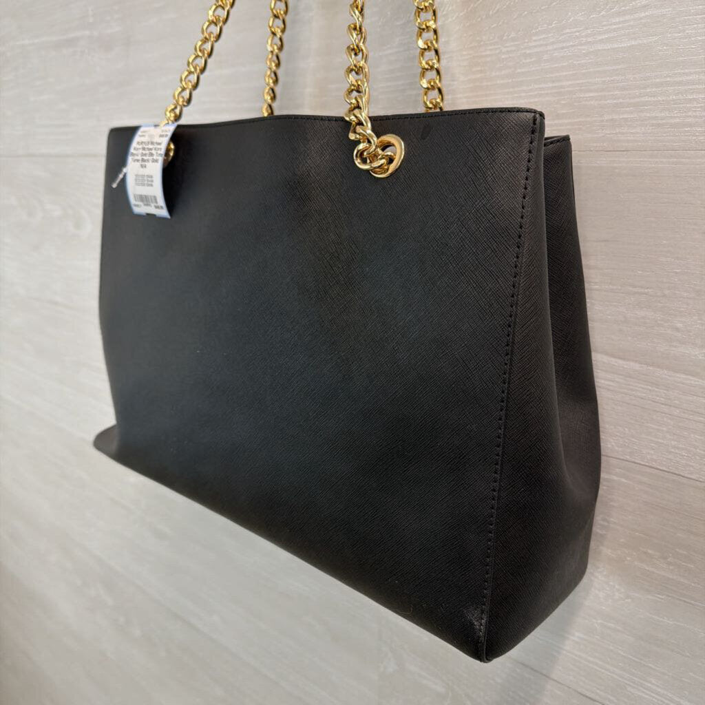 Michael Kors Black/ Gold Ellis Tote Purse