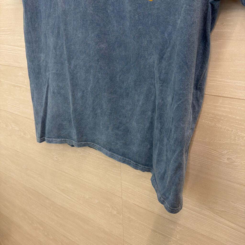 TLC Blue/ Multi Short Sleeve Graphic Tee Large