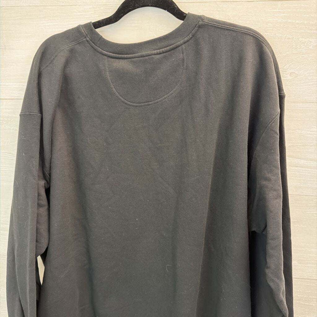 Black/ Multi Elton John Long Sleeve Fleece Lined Graphic Pullover 2XL