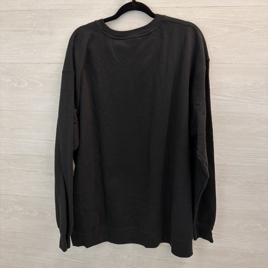 Black/ Multi Elton John Long Sleeve Fleece Lined Graphic Pullover 2XL