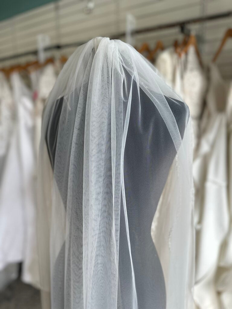 Ivory Embellished Beaded Edge Veil