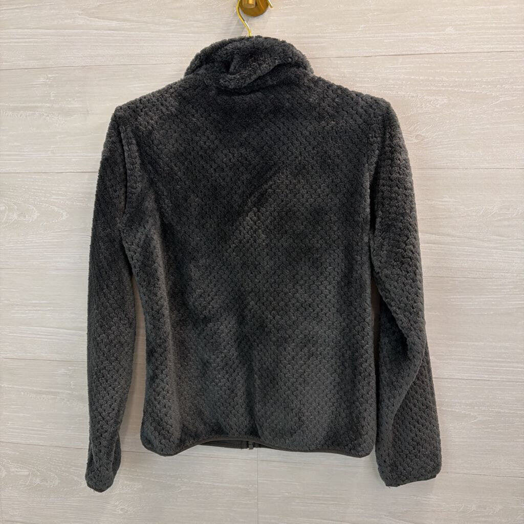 Columbia Grey Soft Fleece Zip Up Jacket Small